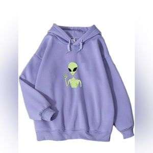 Purple Alien sweatshirt